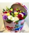 aranjament flori livrare București cutie lisianthus