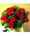 Buchet elegant cu 25 trandafiri rosii tija lunga