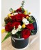 Cutie cu 15 trandafiri rosii, cutie trandafiri si lalele online