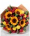Buchet flori vara cu floarea soarelui livrare acasa bucuresti