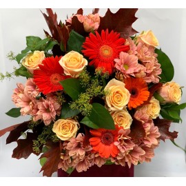 Buchet mixt de toamna cu flori livrare acasa romania