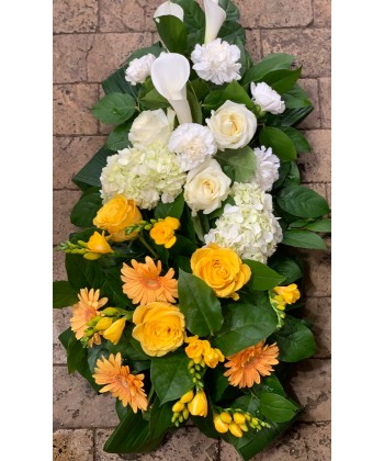 Aranjament funerar livrare flori funerare romania