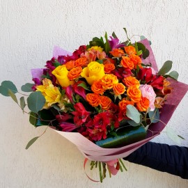 Buchet flori mixte, buchete flori colorate online