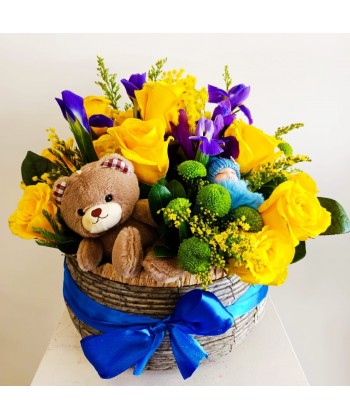 Livrare aranjament baiat, flori pentru baiat