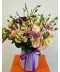 Aranjament lisianthus in vas, livrare Bucuresti si Ilfov