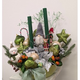 Aranjament verde de craciun, livrare bucuresti