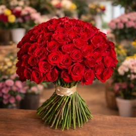 Buchet 101 trandafiri rosii Bucuresti, livrare 101 trandafiri
