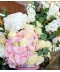 Aranjament cutie Maria, livrare hortensii si lisianthus