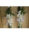 Lumanari de nunta cu orhidee dendrobium si phalaenopsis
